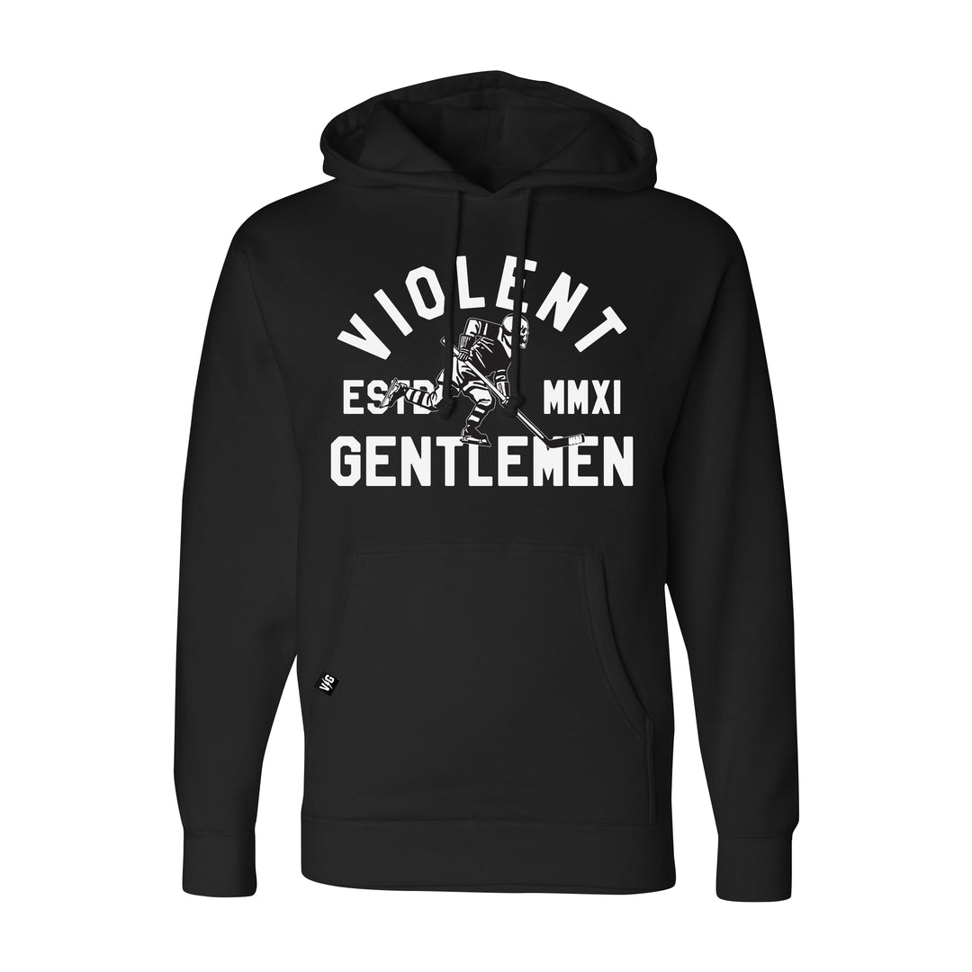 Hockey Legion Pullover Hood - - Men's Fleece Tops - Violent Gentlemen Hockey Lifestyle | Built by Fans for Fans | Perfect Gift for hockey fan or hockey players that live in the hockey culture