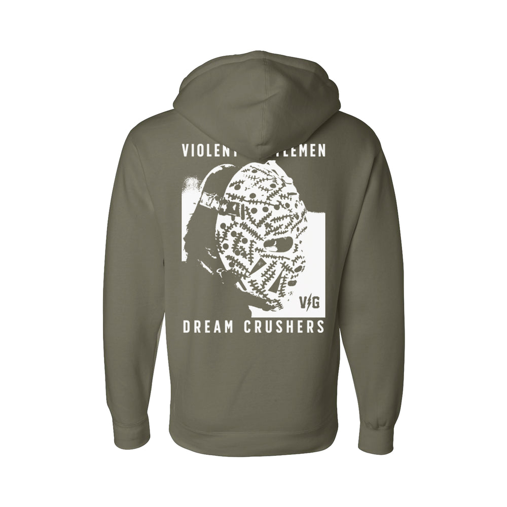 Hockey Locked In Pullover Hood - - Men's Fleece Tops - Violent Gentlemen Hockey Lifestyle | Built by Fans for Fans | Perfect Gift for hockey fan or hockey players that live in the hockey culture