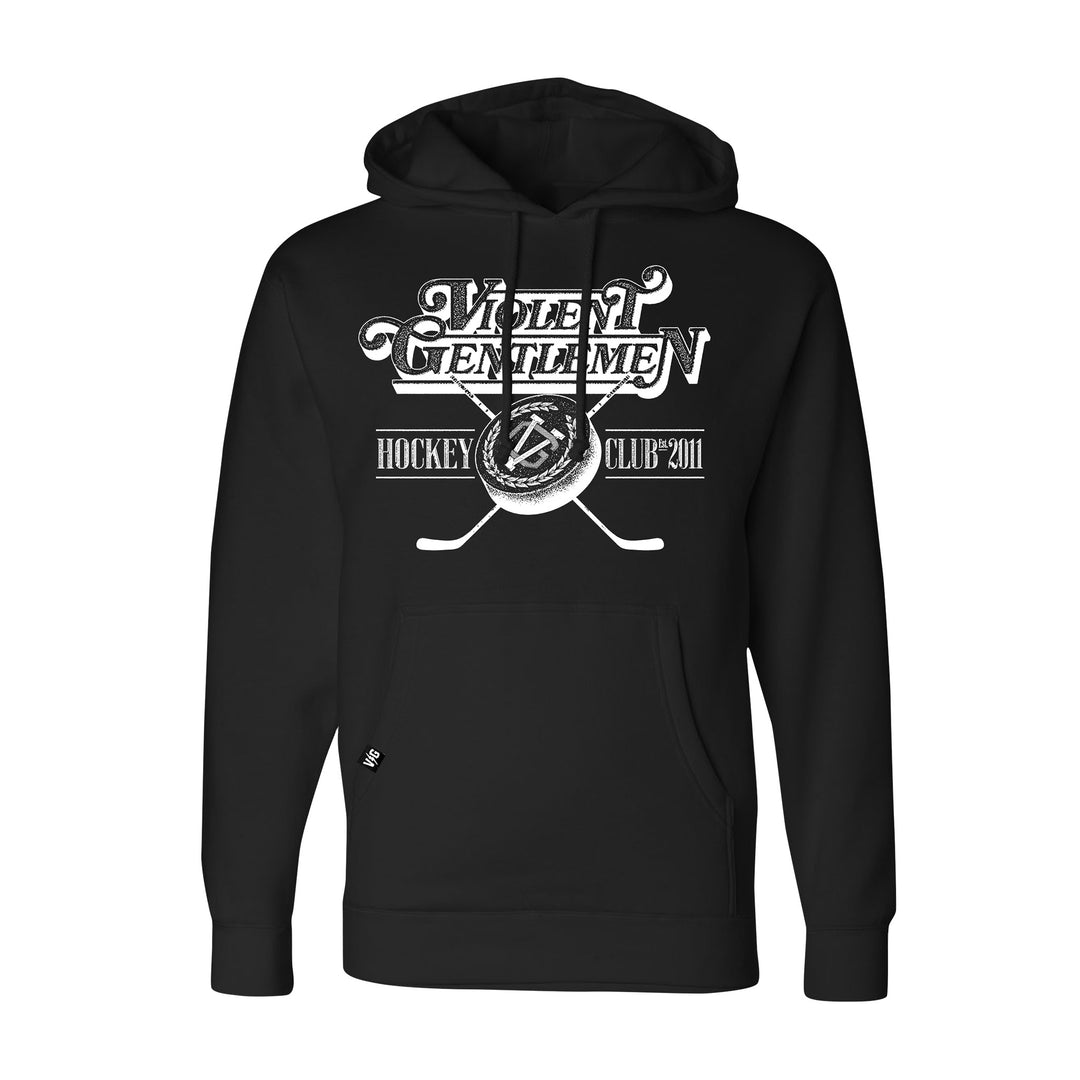 Hockey Powerhouse Pullover Hood - - Men's Fleece Tops - Violent Gentlemen Hockey Lifestyle | Built by Fans for Fans | Perfect Gift for hockey fan or hockey players that live in the hockey culture