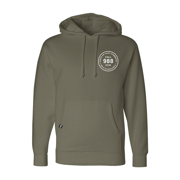 Hockey Stamp Pullover Hood - - Men's Fleece Tops - Violent Gentlemen Hockey Lifestyle | Built by Fans for Fans | Perfect Gift for hockey fan or hockey players that live in the hockey culture