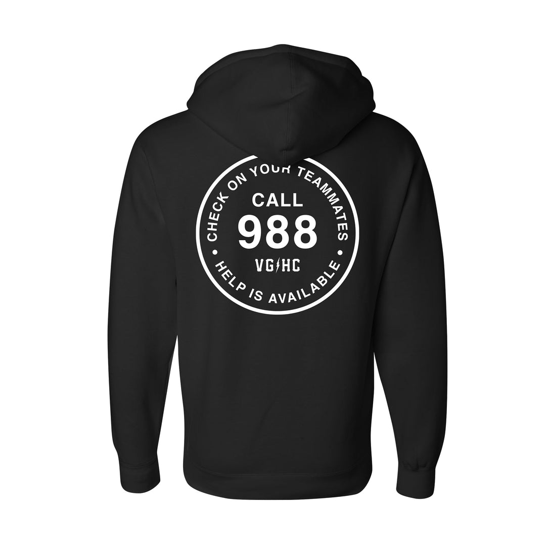 Hockey Stamp Pullover Hood - - Men's Fleece Tops - Violent Gentlemen Hockey Lifestyle | Built by Fans for Fans | Perfect Gift for hockey fan or hockey players that live in the hockey culture