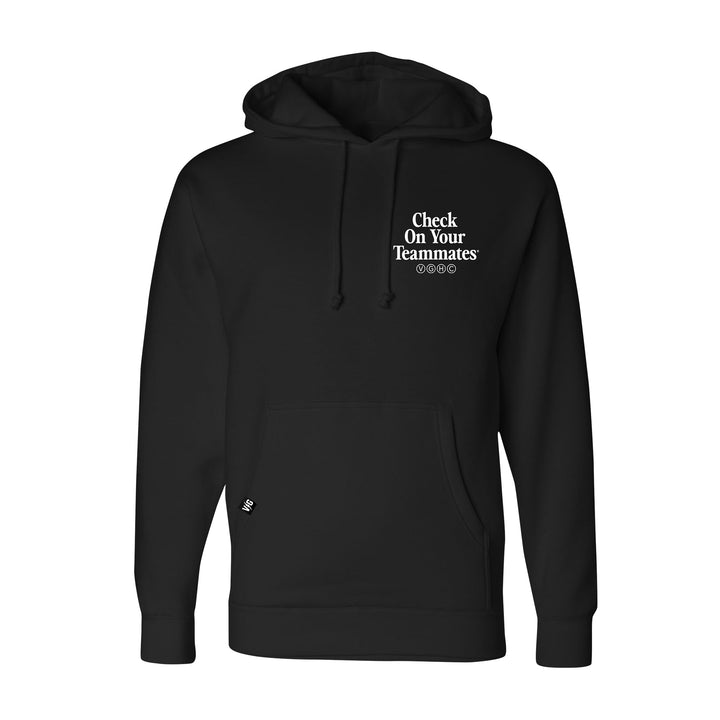Hockey Check On Your Teammates Pullover Hood - - Men's Fleece Tops - Violent Gentlemen Hockey Lifestyle | Built by Fans for Fans | Perfect Gift for hockey fan or hockey players that live in the hockey culture