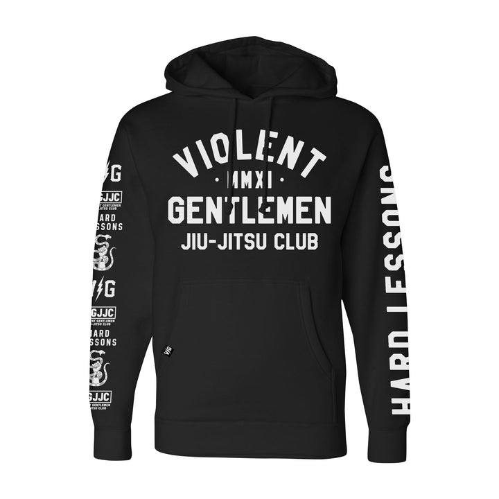 Hockey VGJJC Lessons Pullover Hood - - Men's Fleece Tops - Violent Gentlemen Hockey Lifestyle | Built by Fans for Fans | Perfect Gift for hockey fan or hockey players that live in the hockey culture