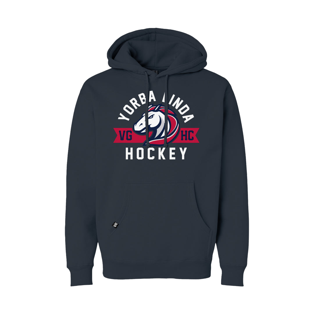 Hockey Yorba Linda 2025 Pullover Hood - - Men's Fleece Tops - Violent Gentlemen Hockey Lifestyle | Built by Fans for Fans | Perfect Gift for hockey fan or hockey players that live in the hockey culture