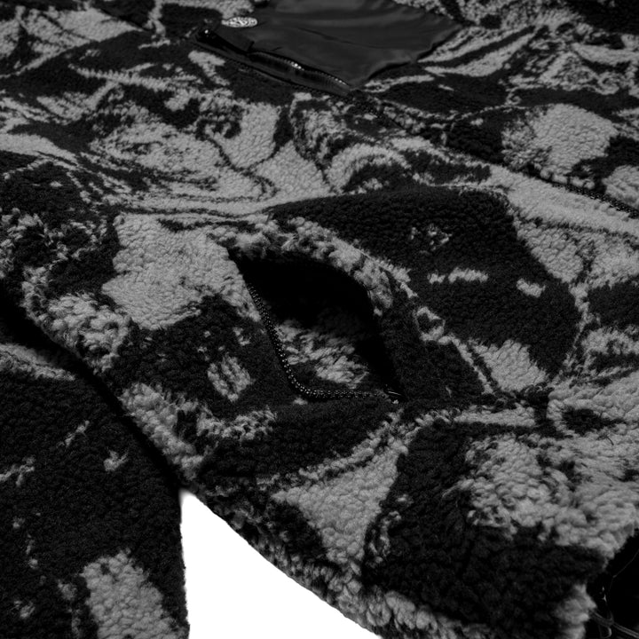 Hockey Brawl Sherpa Fleece Jacket - - Men's Jackets - Violent Gentlemen Hockey Lifestyle | Built by Fans for Fans | Perfect Gift for hockey fan or hockey players that live in the hockey culture