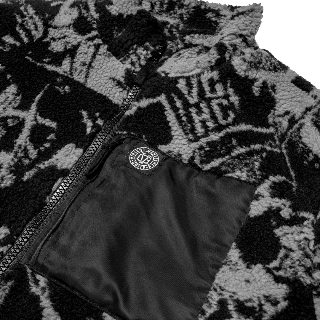 Hockey Brawl Sherpa Fleece Jacket - - Men's Jackets - Violent Gentlemen Hockey Lifestyle | Built by Fans for Fans | Perfect Gift for hockey fan or hockey players that live in the hockey culture