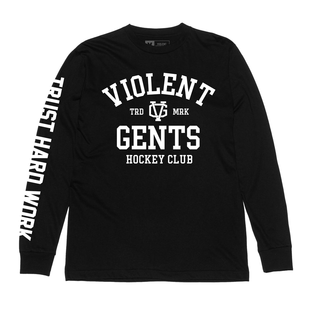 Hockey Chelios Long Sleeve Tee - - Men's Long Sleeve T-Shirts - Violent Gentlemen Hockey Lifestyle | Built by Fans for Fans | Perfect Gift for hockey fan or hockey players that live in the hockey culture