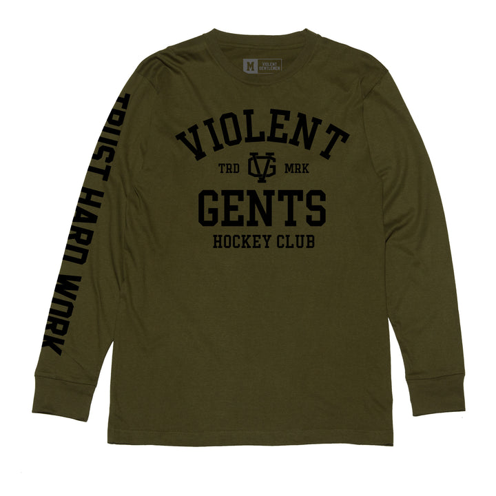 Hockey Chelios Long Sleeve Tee - - Men's Long Sleeve T-Shirts - Violent Gentlemen Hockey Lifestyle | Built by Fans for Fans | Perfect Gift for hockey fan or hockey players that live in the hockey culture