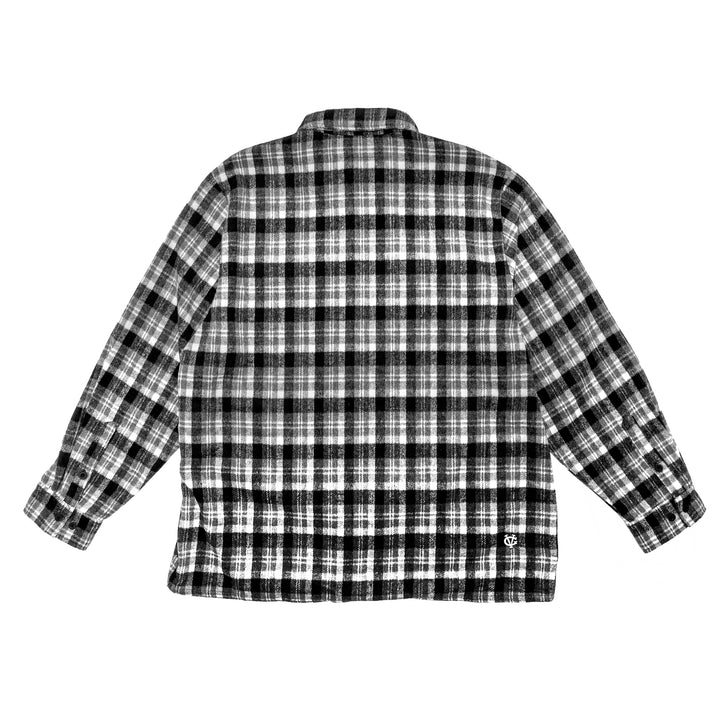 Hockey Stronghold Heavyweight Flannel Overshirt - - Men's Flannels - Violent Gentlemen Hockey Lifestyle | Built by Fans for Fans | Perfect Gift for hockey fan or hockey players that live in the hockey culture