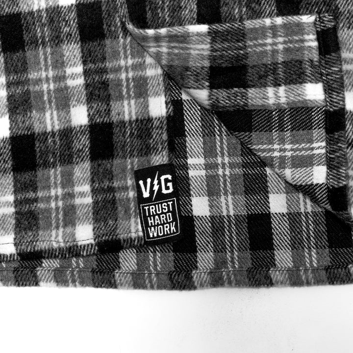 Hockey Stronghold Heavyweight Flannel Overshirt - - Men's Flannels - Violent Gentlemen Hockey Lifestyle | Built by Fans for Fans | Perfect Gift for hockey fan or hockey players that live in the hockey culture