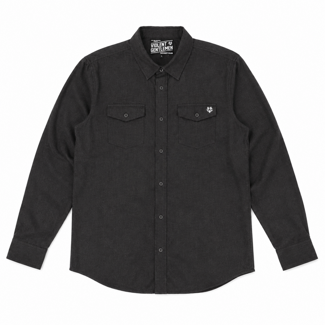 Hockey Lumberman Flannel - - Men's Flannels - Violent Gentlemen Hockey Lifestyle | Built by Fans for Fans | Perfect Gift for hockey fan or hockey players that live in the hockey culture