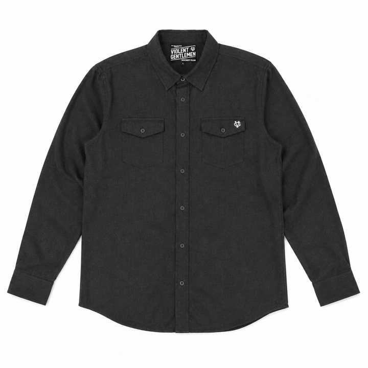Hockey Lumberman Flannel - - Men's Flannels - Violent Gentlemen Hockey Lifestyle | Built by Fans for Fans | Perfect Gift for hockey fan or hockey players that live in the hockey culture
