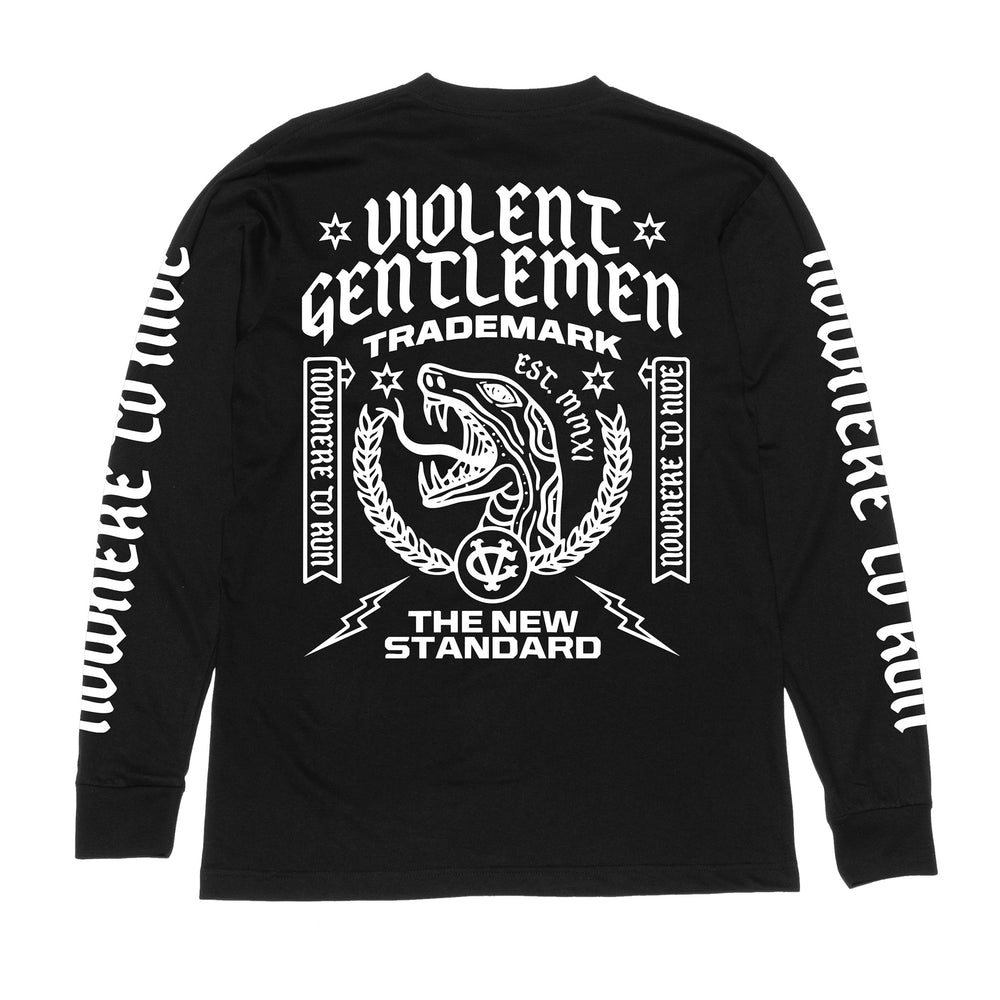 Hockey The New Standard Long Sleeve Tee - - Men's Long Sleeve T-Shirts - Violent Gentlemen Hockey Lifestyle | Built by Fans for Fans | Perfect Gift for hockey fan or hockey players that live in the hockey culture
