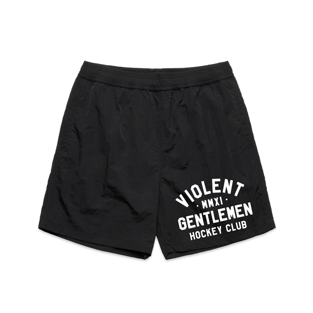 Hockey Loyalty Swim Shorts - - Men's Shorts - Violent Gentlemen Hockey Lifestyle | Built by Fans for Fans | Perfect Gift for hockey fan or hockey players that live in the hockey culture