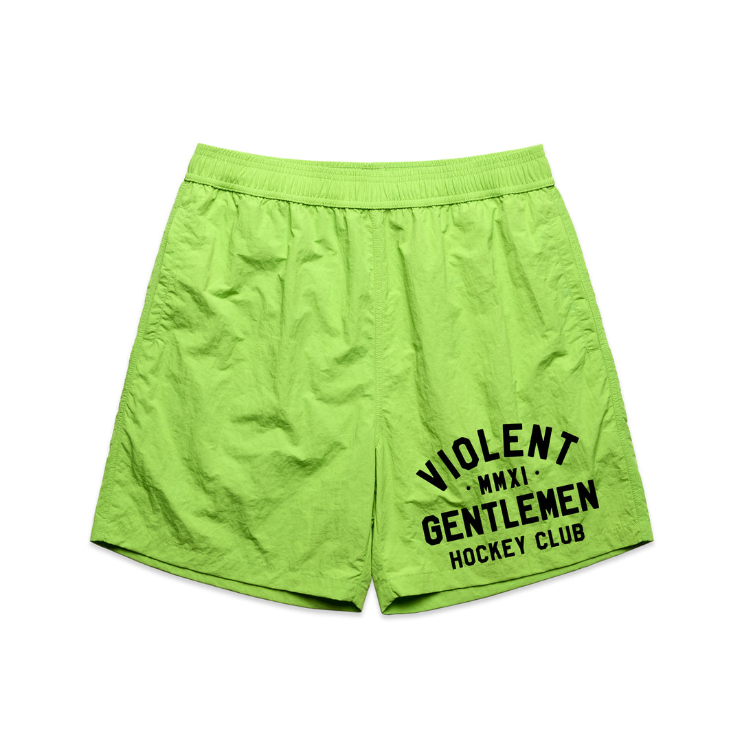 Hockey Loyalty Swim Shorts - - Men's Shorts - Violent Gentlemen Hockey Lifestyle | Built by Fans for Fans | Perfect Gift for hockey fan or hockey players that live in the hockey culture