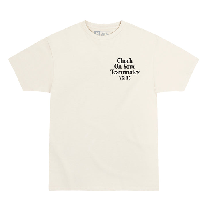 Hockey Check On Your Teammates Premium Tee - - Men's T-Shirts - Violent Gentlemen Hockey Lifestyle | Built by Fans for Fans | Perfect Gift for hockey fan or hockey players that live in the hockey culture