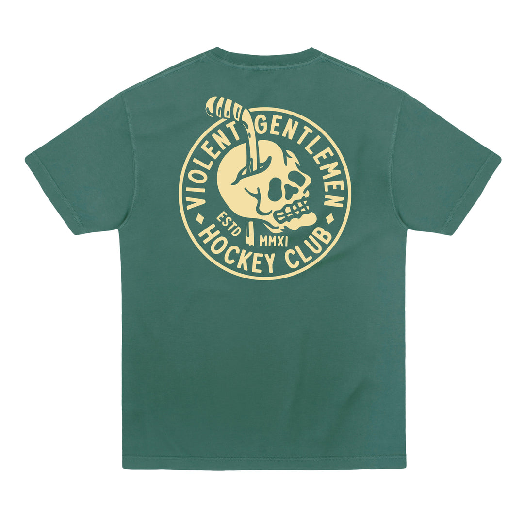 Hockey Headache Garment Dye Tee - - Men's T-Shirts - Violent Gentlemen Hockey Lifestyle | Built by Fans for Fans | Perfect Gift for hockey fan or hockey players that live in the hockey culture