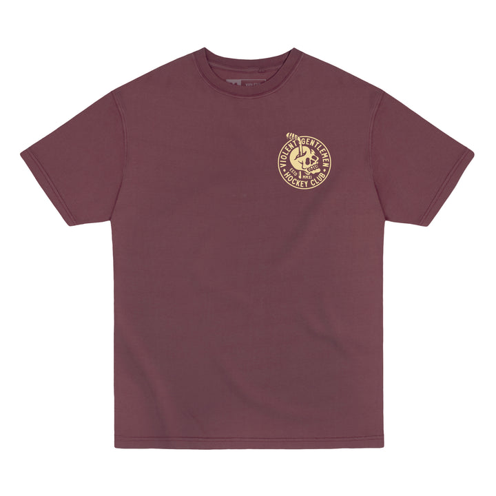 Hockey Headache Garment Dye Tee - - Men's T-Shirts - Violent Gentlemen Hockey Lifestyle | Built by Fans for Fans | Perfect Gift for hockey fan or hockey players that live in the hockey culture
