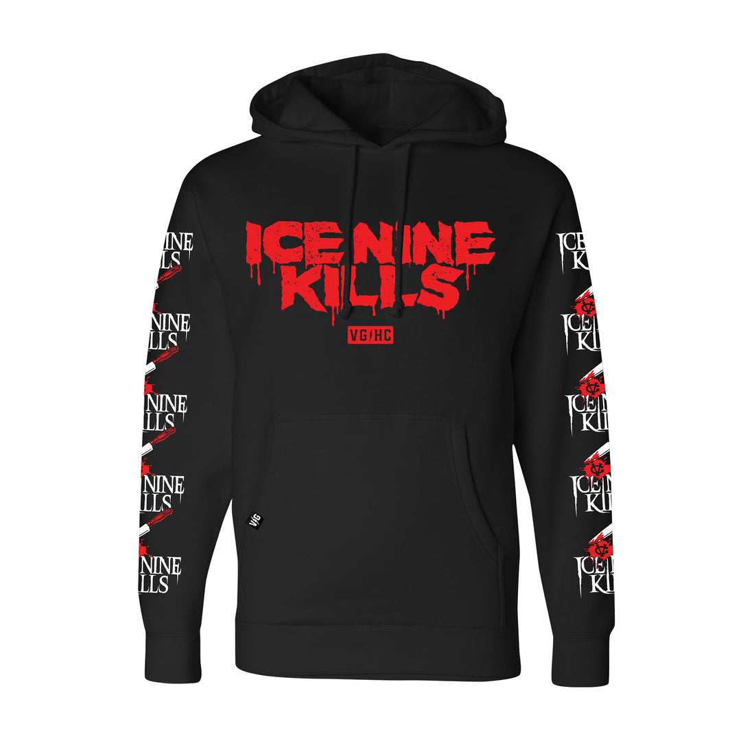 Hockey Ice Nine Kills Pullover Hood - - Men's Fleece Tops - Violent Gentlemen Hockey Lifestyle | Built by Fans for Fans | Perfect Gift for hockey fan or hockey players that live in the hockey culture