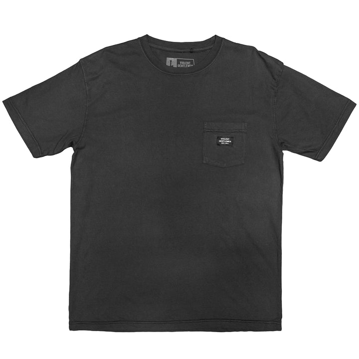Hockey Lemieux Garment Dye Pocket Tee - - Men's T-Shirts - Violent Gentlemen Hockey Lifestyle | Built by Fans for Fans | Perfect Gift for hockey fan or hockey players that live in the hockey culture
