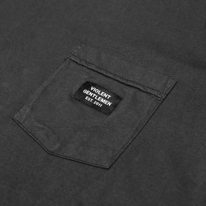 Hockey Lemieux Garment Dye Pocket Tee - - Men's T-Shirts - Violent Gentlemen Hockey Lifestyle | Built by Fans for Fans | Perfect Gift for hockey fan or hockey players that live in the hockey culture