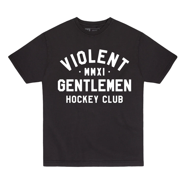 Hockey Loyalty Garment Dye Tee - - Men's T-Shirts - Violent Gentlemen Hockey Lifestyle | Built by Fans for Fans | Perfect Gift for hockey fan or hockey players that live in the hockey culture