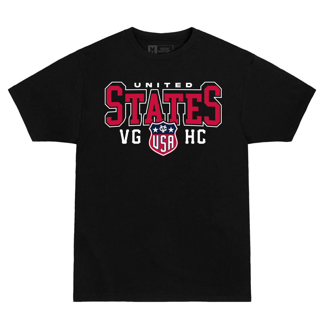 Hockey USA 2026 Premium Tee - - Men's T-Shirts - Violent Gentlemen Hockey Lifestyle | Built by Fans for Fans | Perfect Gift for hockey fan or hockey players that live in the hockey culture