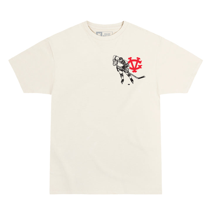 Hockey Programme Premium Tee - - Men's T-Shirts - Violent Gentlemen Hockey Lifestyle | Built by Fans for Fans | Perfect Gift for hockey fan or hockey players that live in the hockey culture