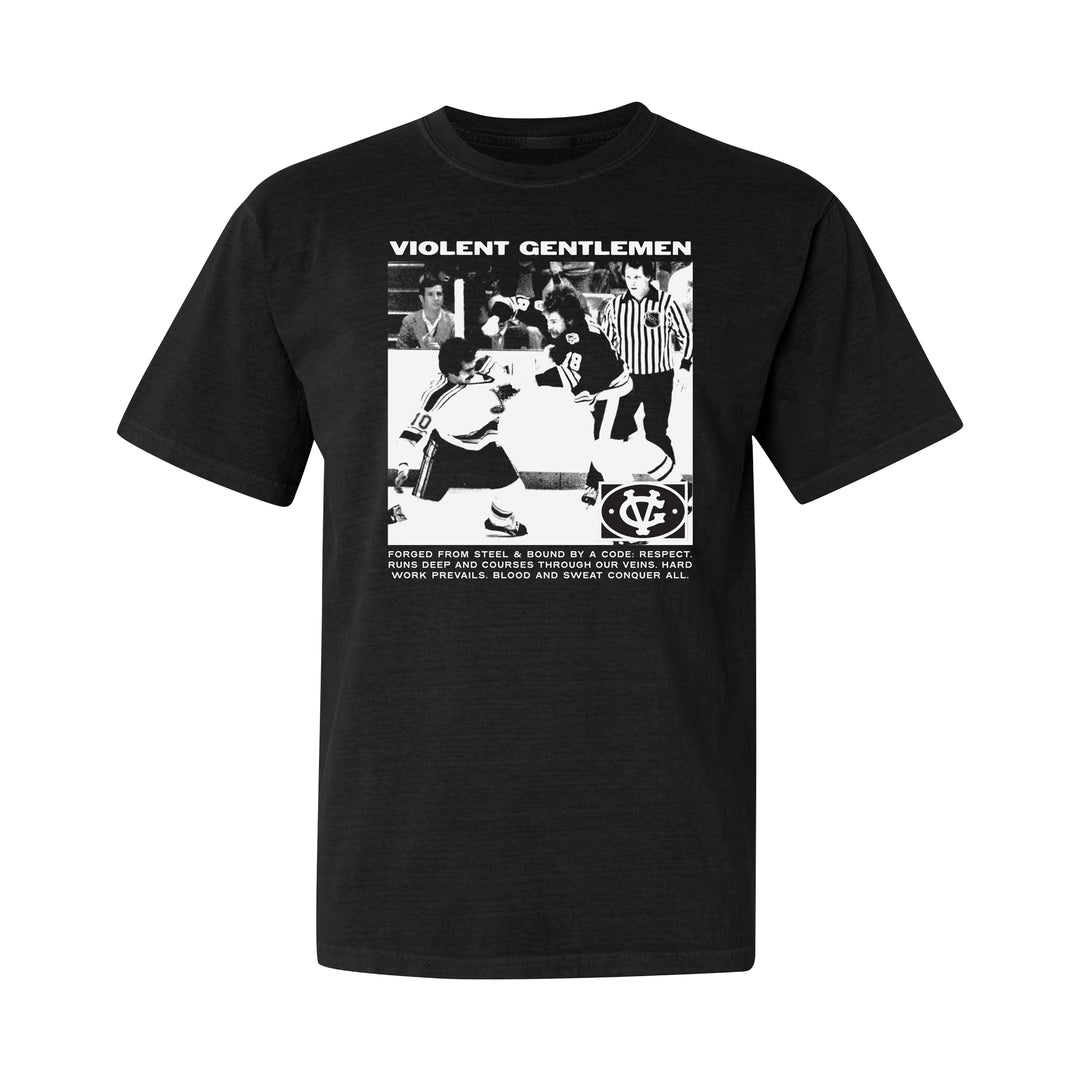 Hockey Riot Vintage Tee - - Men's T-Shirts - Violent Gentlemen Hockey Lifestyle | Built by Fans for Fans | Perfect Gift for hockey fan or hockey players that live in the hockey culture
