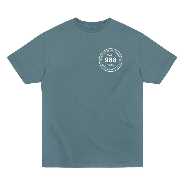 Hockey Stamp Garment Dye Tee - - Men's T-Shirts - Violent Gentlemen Hockey Lifestyle | Built by Fans for Fans | Perfect Gift for hockey fan or hockey players that live in the hockey culture