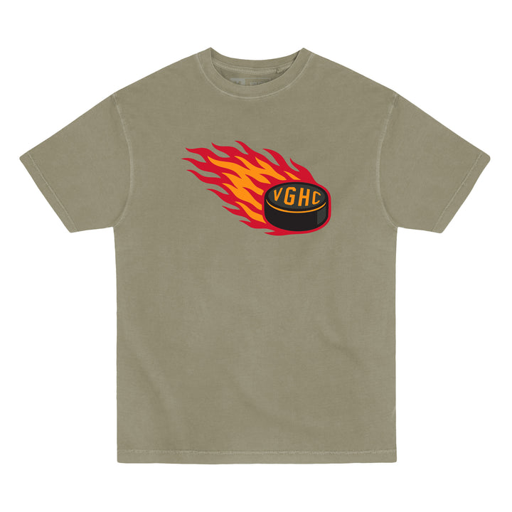 Hockey Thrashed Garment Dye Tee - - Men's T-Shirts - Violent Gentlemen Hockey Lifestyle | Built by Fans for Fans | Perfect Gift for hockey fan or hockey players that live in the hockey culture
