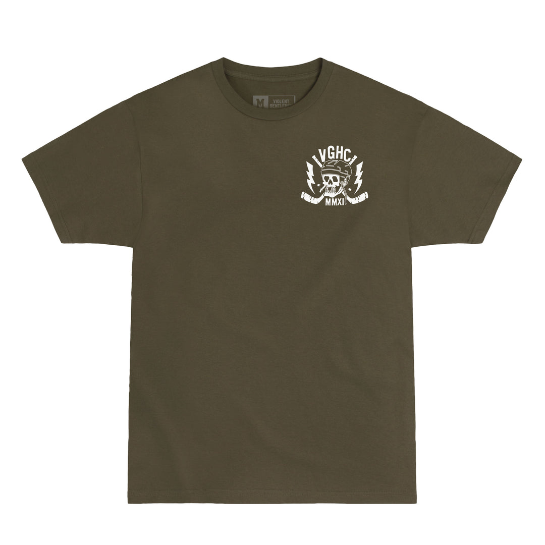 Hockey Toothless Premium Tee - - Men's T-Shirts - Violent Gentlemen Hockey Lifestyle | Built by Fans for Fans | Perfect Gift for hockey fan or hockey players that live in the hockey culture