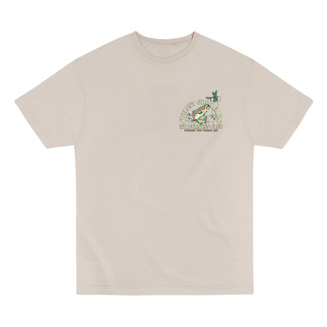 Hockey Wilderness Garment Dye Tee - - Men's T-Shirts - Violent Gentlemen Hockey Lifestyle | Built by Fans for Fans | Perfect Gift for hockey fan or hockey players that live in the hockey culture
