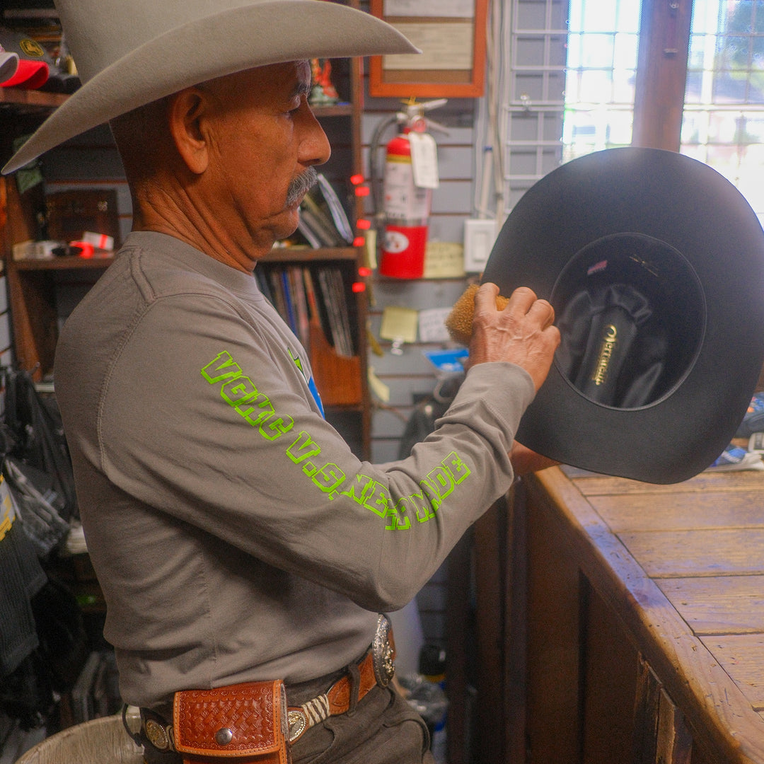 Hockey Punk Garment Dye Long Sleeve Tee - - Men's Long Sleeve T-Shirts - Violent Gentlemen Hockey Lifestyle | Built by Fans for Fans | Perfect Gift for hockey fan or hockey players that live in the hockey culture