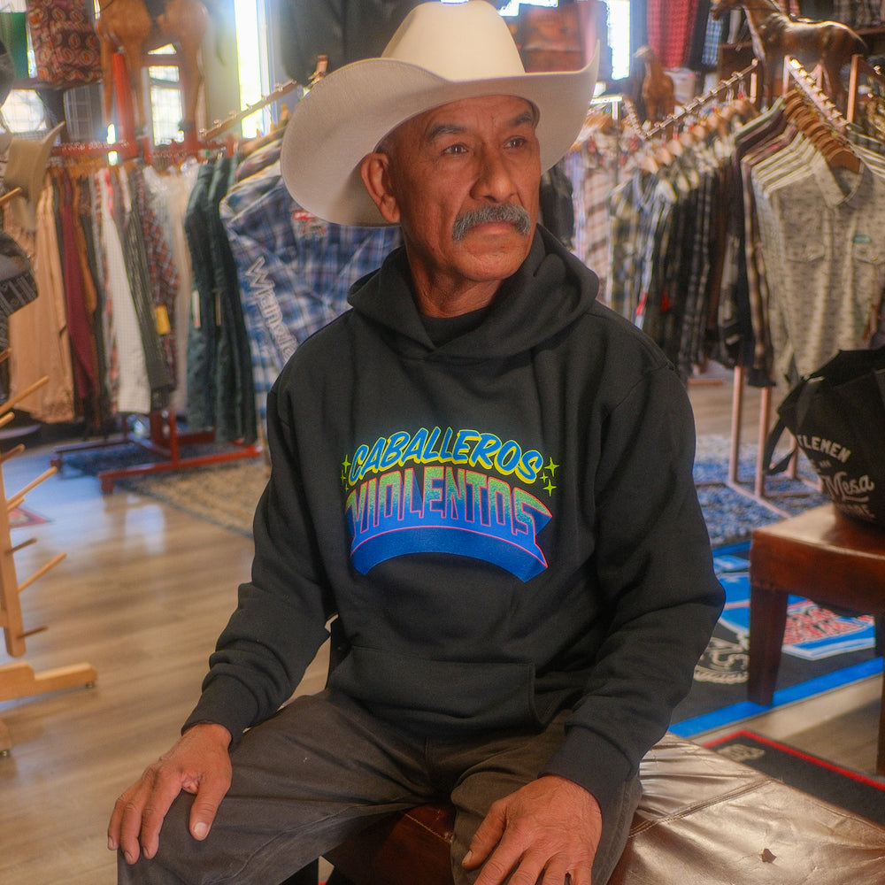 Hockey Rotulo Relaxed Pullover Hood - - Men's Fleece Tops - Violent Gentlemen Hockey Lifestyle | Built by Fans for Fans | Perfect Gift for hockey fan or hockey players that live in the hockey culture