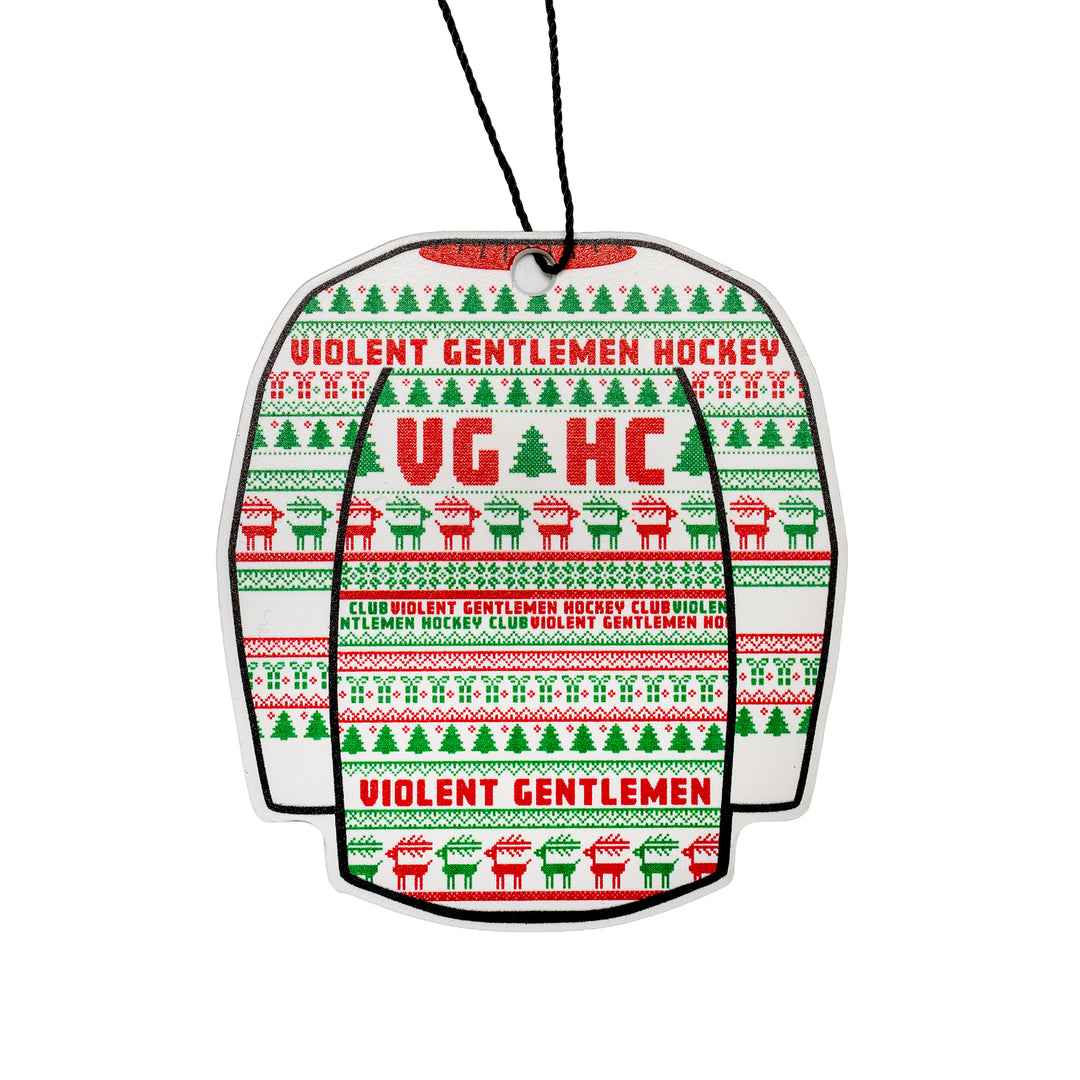 Hockey Yuletide PVC Ornament - - Accessories - Violent Gentlemen Hockey Lifestyle | Built by Fans for Fans | Perfect Gift for hockey fan or hockey players that live in the hockey culture
