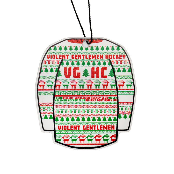 Hockey Yuletide PVC Ornament - - Accessories - Violent Gentlemen Hockey Lifestyle | Built by Fans for Fans | Perfect Gift for hockey fan or hockey players that live in the hockey culture