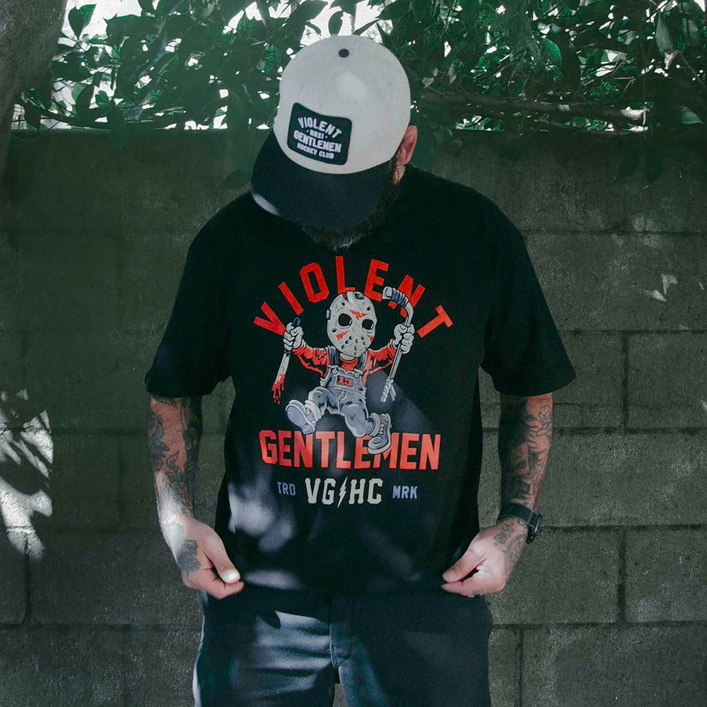 Hockey Ripper Premium Tee - - Men's T-Shirts - Violent Gentlemen Hockey Lifestyle | Built by Fans for Fans | Perfect Gift for hockey fan or hockey players that live in the hockey culture