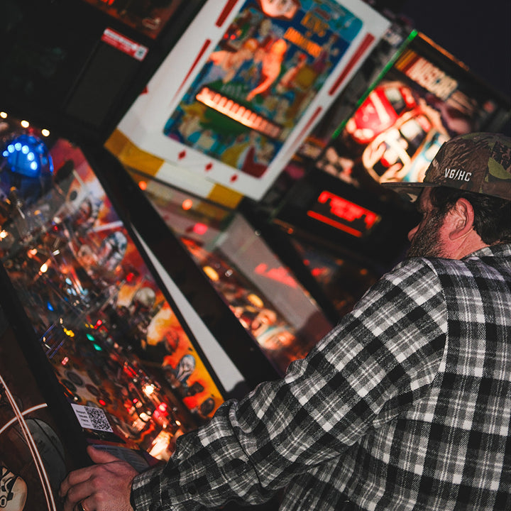 Hockey Stronghold Heavyweight Flannel Overshirt - - Men's Flannels - Violent Gentlemen Hockey Lifestyle | Built by Fans for Fans | Perfect Gift for hockey fan or hockey players that live in the hockey culture