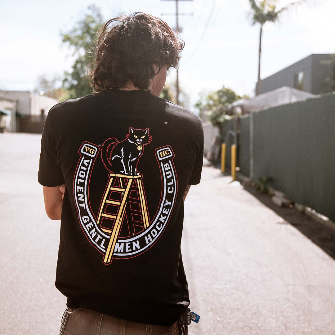 Hockey Superstition Premium Tee - - Men's T-Shirts - Violent Gentlemen Hockey Lifestyle | Built by Fans for Fans | Perfect Gift for hockey fan or hockey players that live in the hockey culture