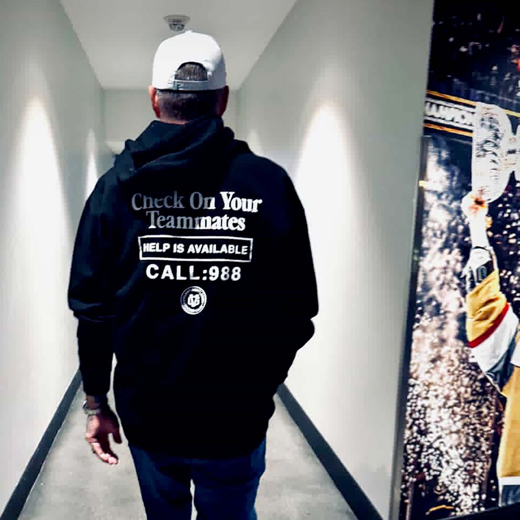 Check On Your Teammates Pullover Hood | VGHC Hockey Fleece Top