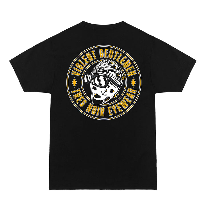Hockey Tres Noir Premium Tee - - Men's T-Shirts - Violent Gentlemen Hockey Lifestyle | Built by Fans for Fans | Perfect Gift for hockey fan or hockey players that live in the hockey culture