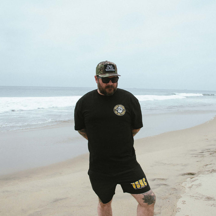 Hockey Serve Swim Shorts - - Men's Shorts - Violent Gentlemen Hockey Lifestyle | Built by Fans for Fans | Perfect Gift for hockey fan or hockey players that live in the hockey culture