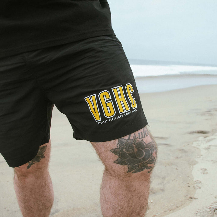 Hockey Serve Swim Shorts - - Men's Shorts - Violent Gentlemen Hockey Lifestyle | Built by Fans for Fans | Perfect Gift for hockey fan or hockey players that live in the hockey culture