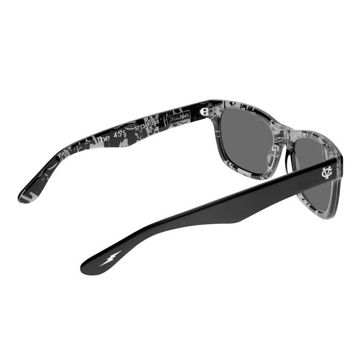 Hockey The 45's Tres Noir Sunglasses - - Accessories - Violent Gentlemen Hockey Lifestyle | Built by Fans for Fans | Perfect Gift for hockey fan or hockey players that live in the hockey culture