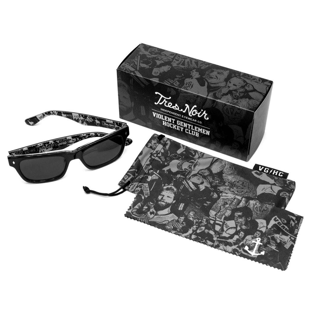 Hockey Waycooler True For Twenty Tres Noir Sunglasses - - Accessories - Violent Gentlemen Hockey Lifestyle | Built by Fans for Fans | Perfect Gift for hockey fan or hockey players that live in the hockey culture