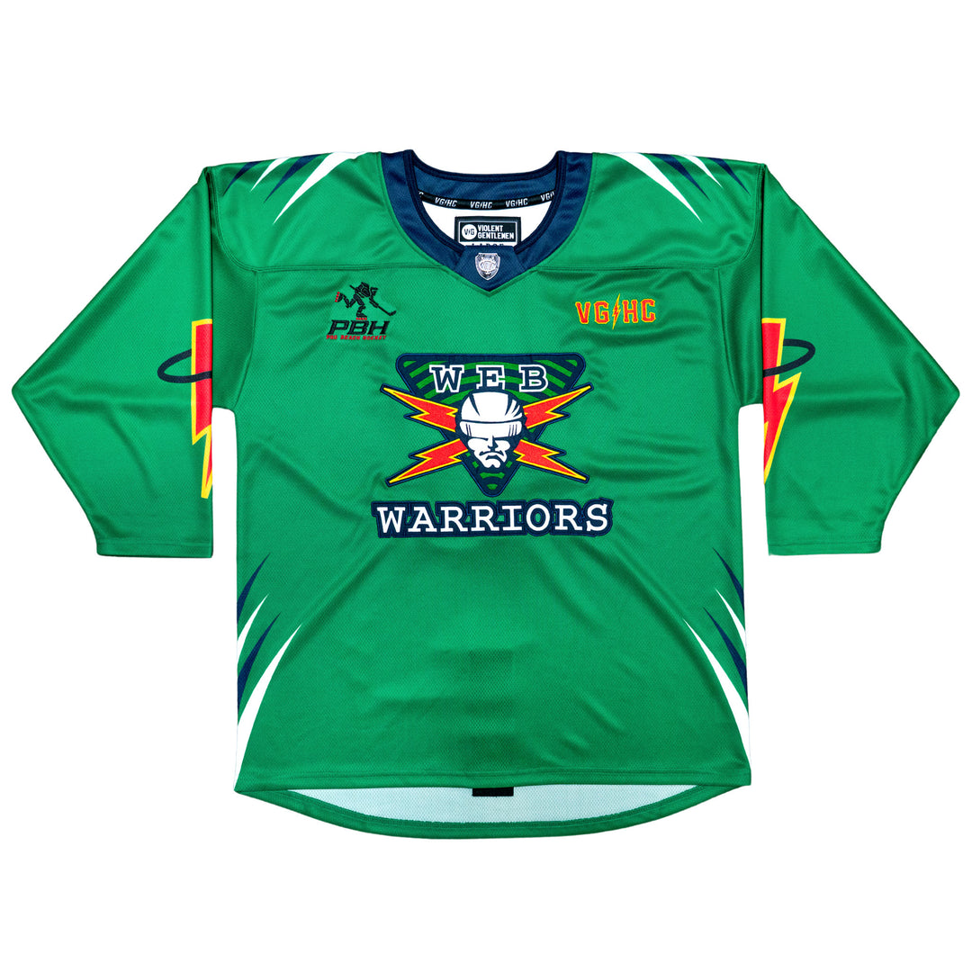 Hockey Web Warriors Home PBH Jersey - - Jerseys - Violent Gentlemen Hockey Lifestyle | Built by Fans for Fans | Perfect Gift for hockey fan or hockey players that live in the hockey culture