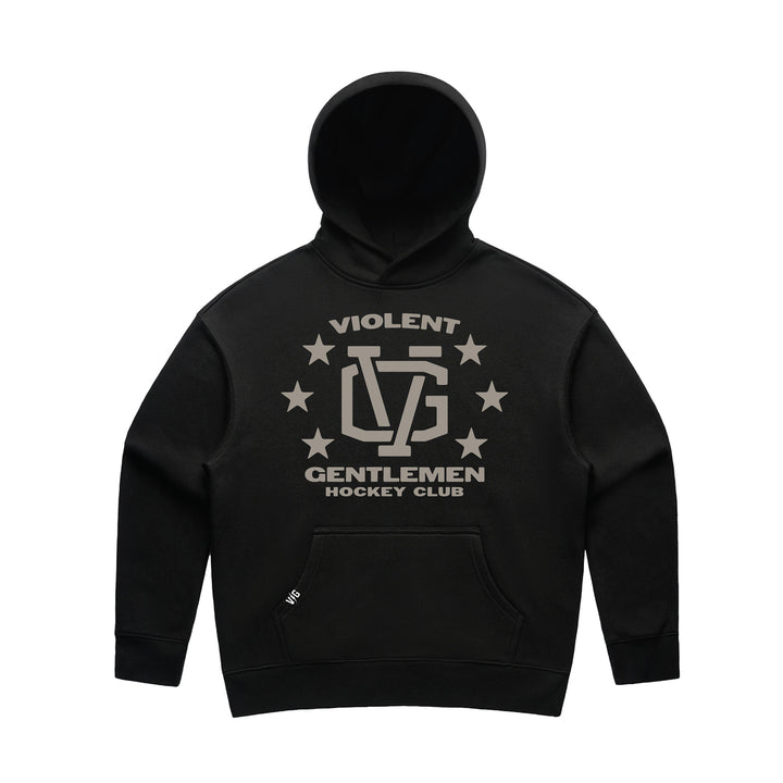 Hockey Workshop Womens Relaxed Pullover Hood - - Women's Fleece Tops - Violent Gentlemen Hockey Lifestyle | Built by Fans for Fans | Perfect Gift for hockey fan or hockey players that live in the hockey culture