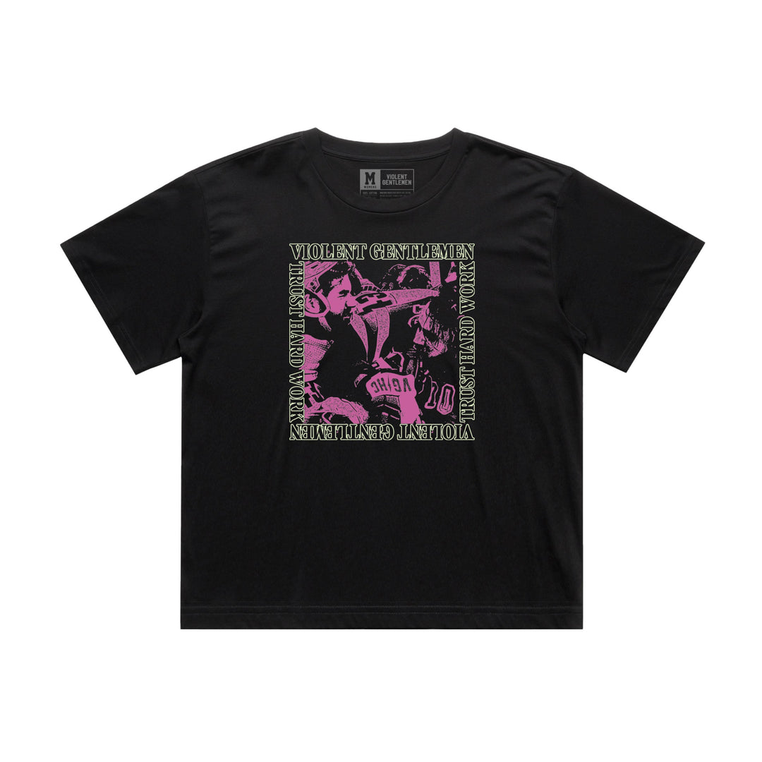 Hockey Frenzy Womens Tee - - Women's T-Shirts - Violent Gentlemen Hockey Lifestyle | Built by Fans for Fans | Perfect Gift for hockey fan or hockey players that live in the hockey culture