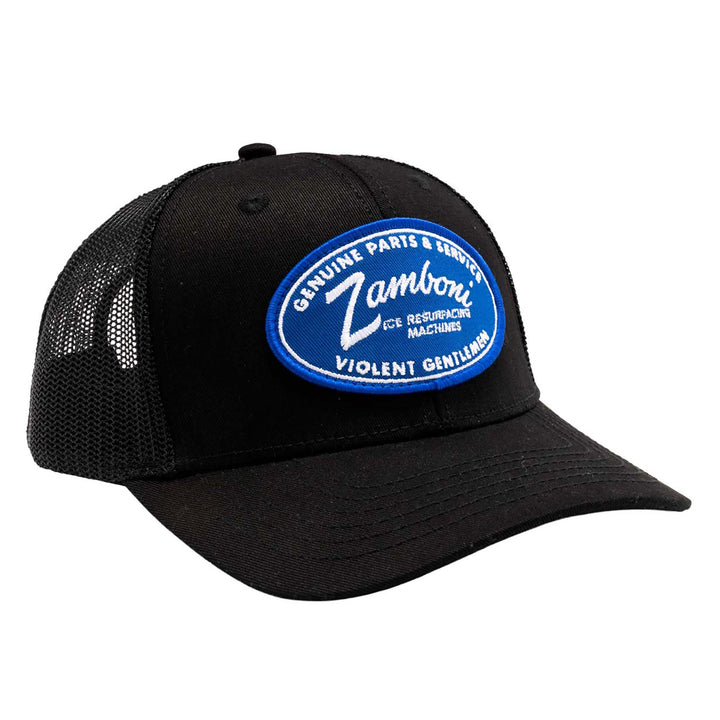 Hockey Genuine Oval Trucker - - Hats - Violent Gentlemen Hockey Lifestyle | Built by Fans for Fans | Perfect Gift for hockey fan or hockey players that live in the hockey culture